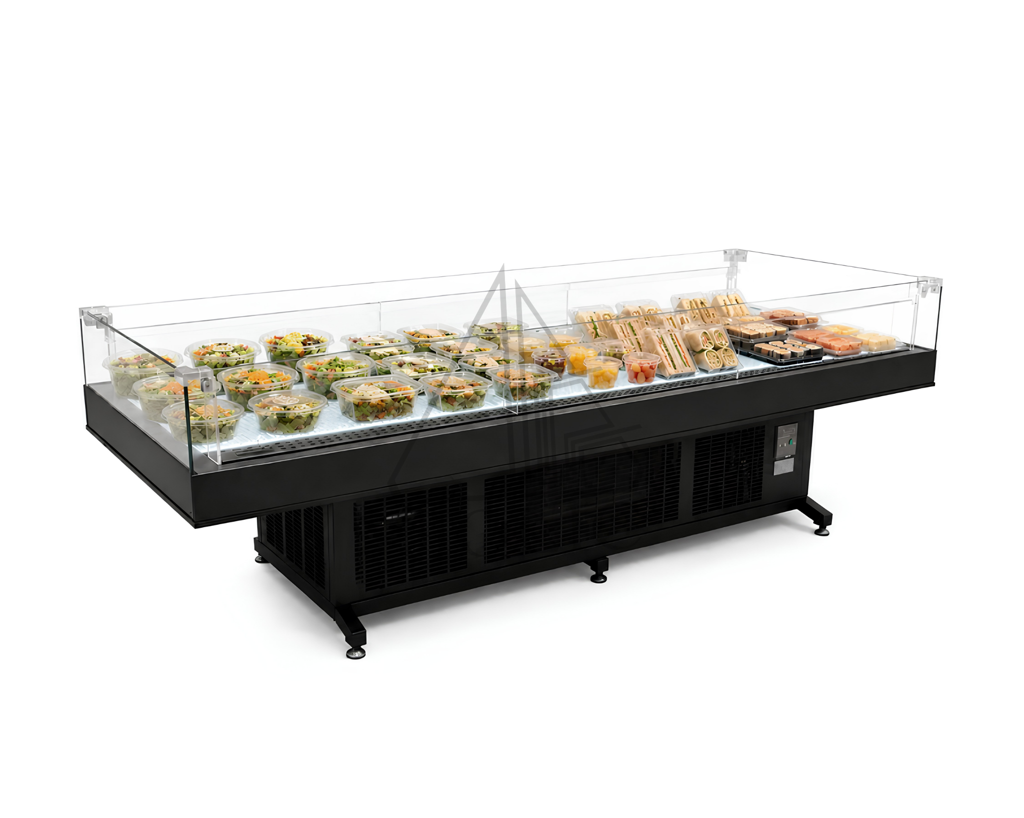 OHP Standalone Curved Glass Display Case