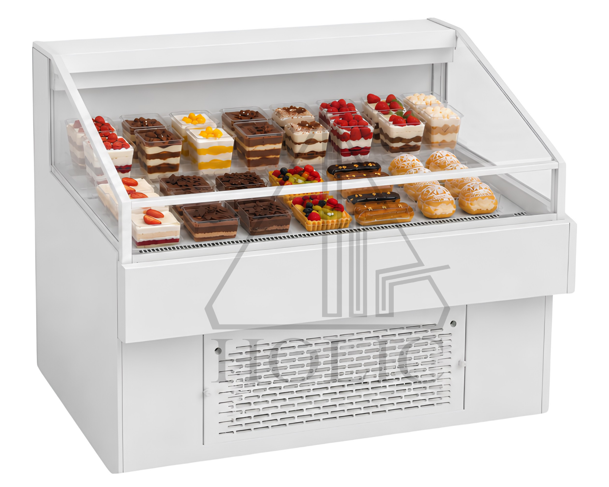 OA Standalone Curved Glass Display Case