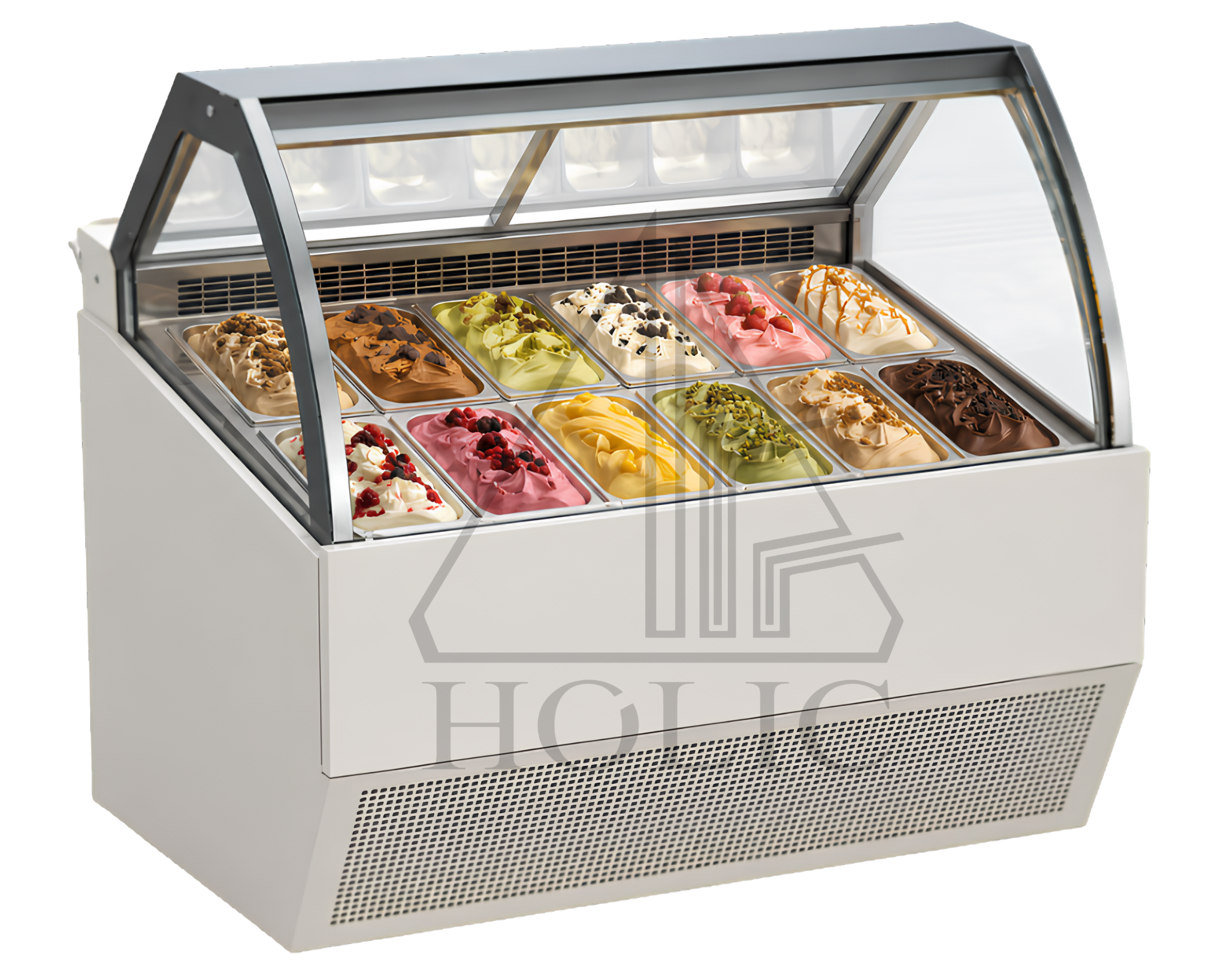 FG Curved gelato display case 